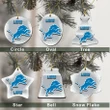 Detroit Lions Christmas Decor - Detroit Lions Logo Ceramic Ornament  Football - NFL