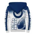 Indianapolis Colts Fleece Jacket Printed Ball Flame 3D - NFL