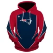 Football New England Patriots 3D Hoodies Sweatshirt Custom Jacket Pullover