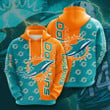Miami Dolphins Digital Printed Hooded Hoodie