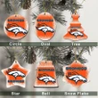 Denver Broncos Christmas Decor - Denver Broncos Logo Ceramic Ornament  Football - NFL