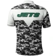 New York Jets Polo Shirt - Style Mix Camo - NFL