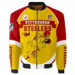 Pittsburgh Steelers Bomber Jacket Graphic Player Running