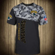 Jacksonville Jaguars Military T Shirt 3D Short Sleeve - NFL
