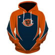 Football Chicago Bears 3D Hoodie Sweatshirt Custom Jacket Pullover