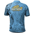 Southern Jaguars Football Polo Shirt -  Polynesian Tatto Circle Crest - NCAA