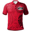 Unlv Rebels Football Polo Shirt -  Polynesian Tatto Circle Crest - NCAA