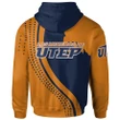 UTEP Miners Football - Logo Team USA Map Hoodie - NCAA