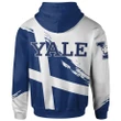 Yale BulldogsFootball - Logo Team Curve Color Hoodie - NCAA