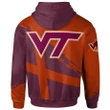 Virginia Tech HokiesFootball - Logo Team Curve Color Hoodie - NCAA