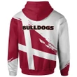 Georgia Bulldogs Football - Logo Team Curve Color Hoodie - NCAA