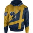 Notre Dame Fighting IrishFootball - Logo Team Curve Color Hoodie - NCAA