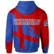 Kansas JayhawksFootball - Logo Team Curve Color Hoodie - NCAA