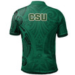 Colorado State Rams Football Polo Shirt -  Polynesian Tatto Circle Crest - NCAA