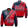 Ole Miss Rebels Logo Bomber Jacket Cross Style - NCAA