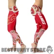Calgary Flames Leggings - Colorful Summer With Wave - NCAA