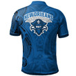 New Orleans Privateers Football Polo Shirt -  Polynesian Tatto Circle Crest - NCAA