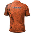 Auburn Tigers Football Polo Shirt -  Polynesian Tatto Circle Crest - NCAA