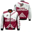 Lafayette Leopards Football Bomber Jacket  - Stripes Cross Shoulders - NCAA