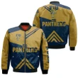 FIU Panthers Football Bomber Jacket  - Stripes Cross Shoulders - NCAA