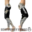 New Orleans Saints Leggings - Colorful Summer With Wave - NCAA