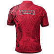 Lamar Cardinals Football Polo Shirt -  Polynesian Tatto Circle Crest - NCAA