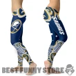 Buffalo Sabres Leggings - Colorful Summer With Wave - NCAA