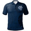 Jackson State Tigers Football Polo Shirt -  Polynesian Tatto Circle Crest - NCAA