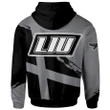 LIU Brooklyn BlackbirdsFootball - Logo Team Curve Color Hoodie - NCAA