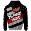 Baltimore Orioles Baseball Team Zip Hoodie NG3