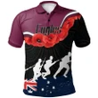 Rugby Anzac Day Polo Shirt Manly-Warringah Sea Eagles Style 04