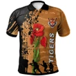 Personalized Rugby Anzac Day Polo Shirt Wests Tigers Style 08