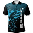 Cronulla-Sutherland Sharks Polo Shirt Away & Home 2021 Personalized