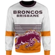 Brisbane Broncos Sweatshirt Home & Away 2021 Personalized