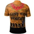 Rugby Anzac Day Polo Shirt Wests Tigers Style 09