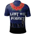 Rugby Anzac Day Polo Shirt New Zealand Warriors Style 09
