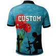 Personalized Rugby Anzac Day Polo Shirt Cronulla-Sutherland Sharks Style 02