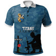 Personalized Rugby Anzac Day Polo Shirt Gold Coast Titans Style 02