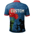 Personalized Rugby Anzac Day Polo Shirt Newcastle Knights Style 02
