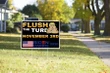 Biden Harris Yard Sign Flush The Turd #Election2020