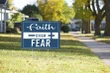 Faith Over Fear Yard Sign #Election2020