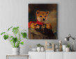 The Male Army Officer Custom Pet Canvas