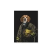 Portrait Of A Firefighter Tremont Custom Pet Canvas