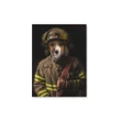 Portrait Of A Firefighter Tremont Custom Pet Canvas