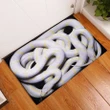 Scary White Snake Doormat #Halloween