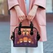 Happy Halloween Shoulder Handbag Halloween Castle Pumpkin #Halloween