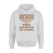 Funny Camping Donating Blood One Mosquito At A Time Hoodie