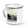 Badlands Campfire Mug Vintage Sunset