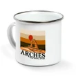 Arches Campfire Mug Vintage Sunset