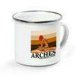 Arches Campfire Mug Vintage Sunset
